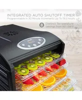 Ivation Plastic Tray Food Dehydrator for Snacks, Jerky