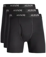 Alfani Men's Regular-Fit Solid Boxer Briefs, Pack of 4, Created for Macy's