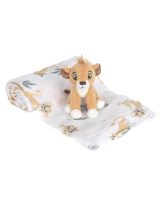 Lambs & Ivy Disney Baby Lion King Simba Swaddle Blanket & Plush Toy Gift Set