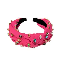 Women's Traditional Knot Headband - Pink Gem
