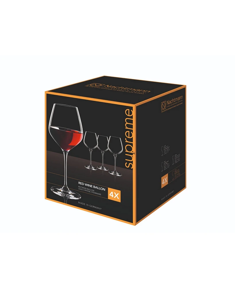 Nachtmann Supreme Burgundy Xl Glass, Set of 4