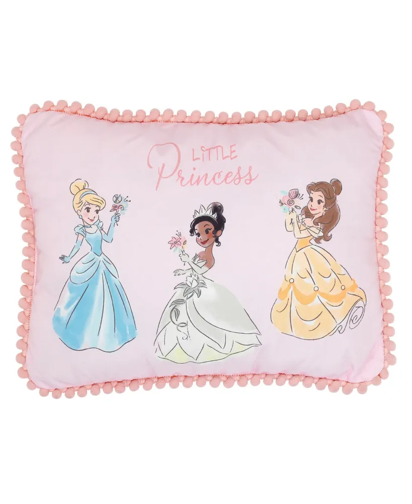 Lambs & Ivy Disney Princesses Pink Decorative Baby/Nursery Throw Pillow