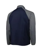 Men's Dunbrooke Navy Dallas Cowboys Hurricane Raglan Full-Zip Windbreaker Jacket