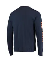 Men's '47 Brand Navy Chicago Bears Franklin Long Sleeve T-shirt