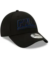 Men's New Era Black New York Giants Wordmark Momentum 9FORTY Adjustable Snapback Hat