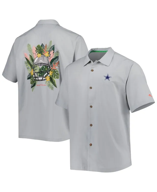 Tommy Bahama Men's Black Pittsburgh Steelers Sport Tropical Horizons Button-Up  Shirt