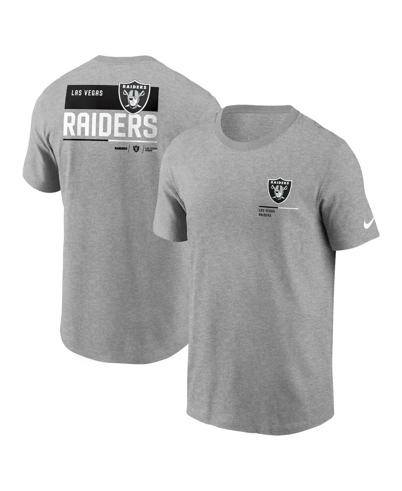 Nike Black And Silver-tone Las Vegas Raiders Throwback Raglan Long