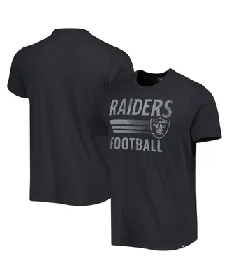 Men's '47 Brand Black Las Vegas Raiders Wordmark Rider Franklin T-shirt