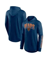 Men's Fanatics Navy Chicago Bears Front Runner Pullover Hoodie