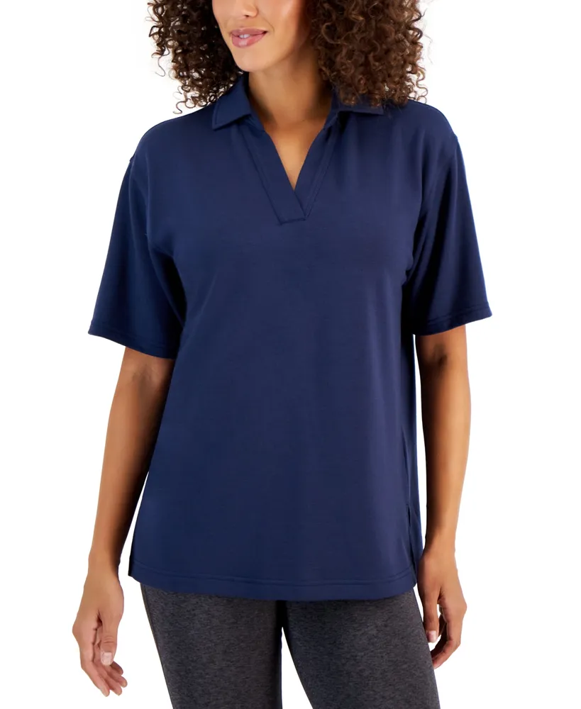 Id Ideology Women's V-Neck Short-Sleeve Pullover, Created for Macy's