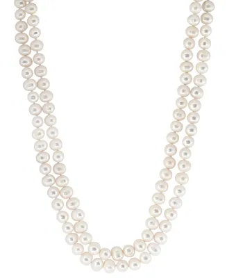 Effy Freshwater Potato Pearl (6-1/3 - 7-1/3mm) Layered 19" Collar Necklace (Also available in white & pink and white & gray)