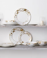 Noritake Raptures Gold 12 Piece Set, Service For 4 - White and Gold