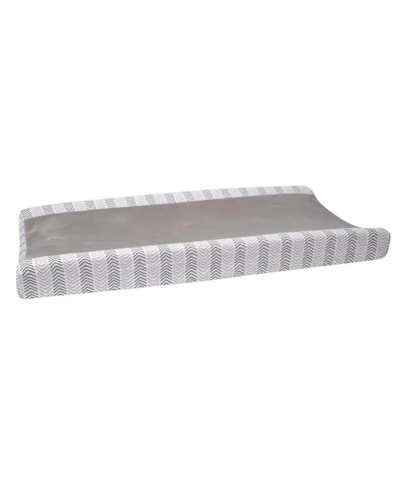 Lambs & Ivy Woodland Forest Gray Chevron Changing Pad Cover