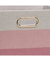 Lambs & Ivy Pink Ombre Foldable/Collapsible Storage Bin/Basket