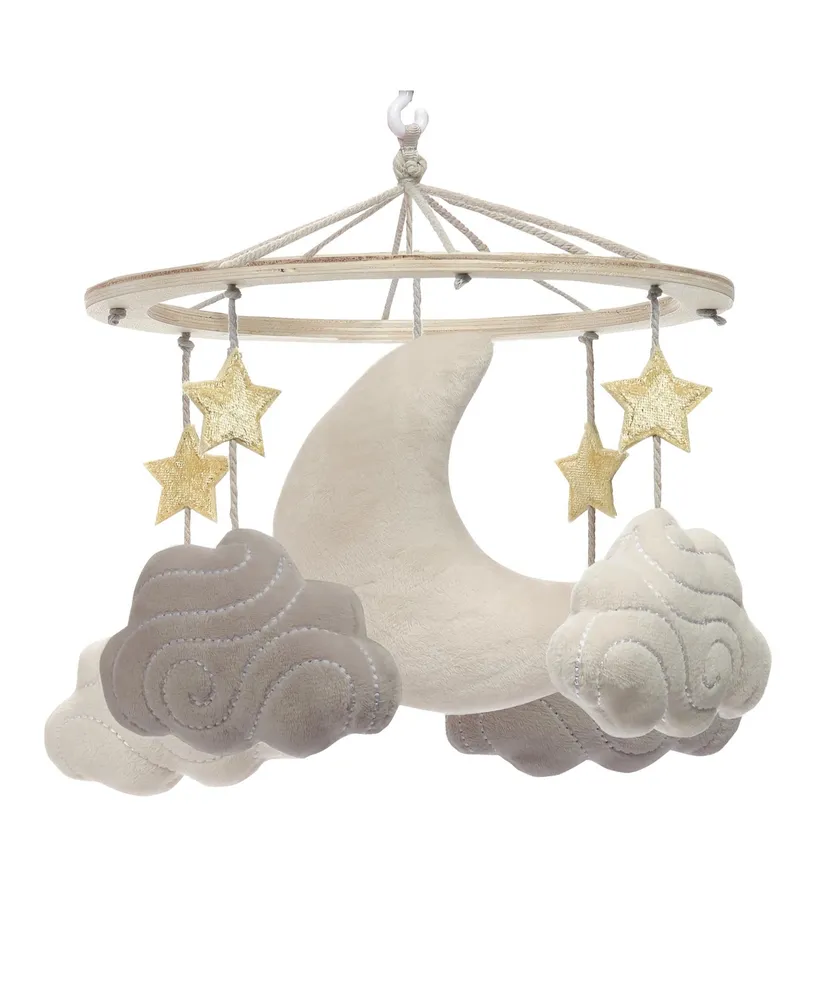Lambs & Ivy Goodnight Moon Musical Baby Crib Mobile Soother Toy - Stars/Clouds