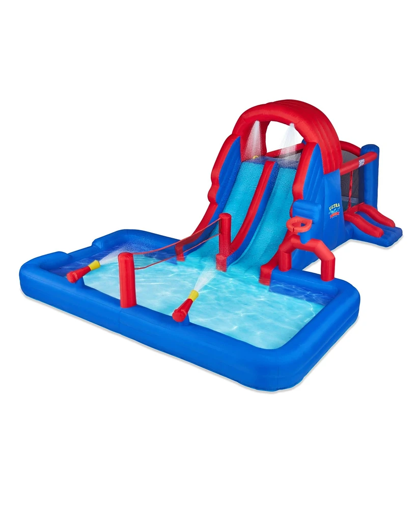 Sunny & Fun Inflatable Water Slide, Blow up Pool & Bounce House