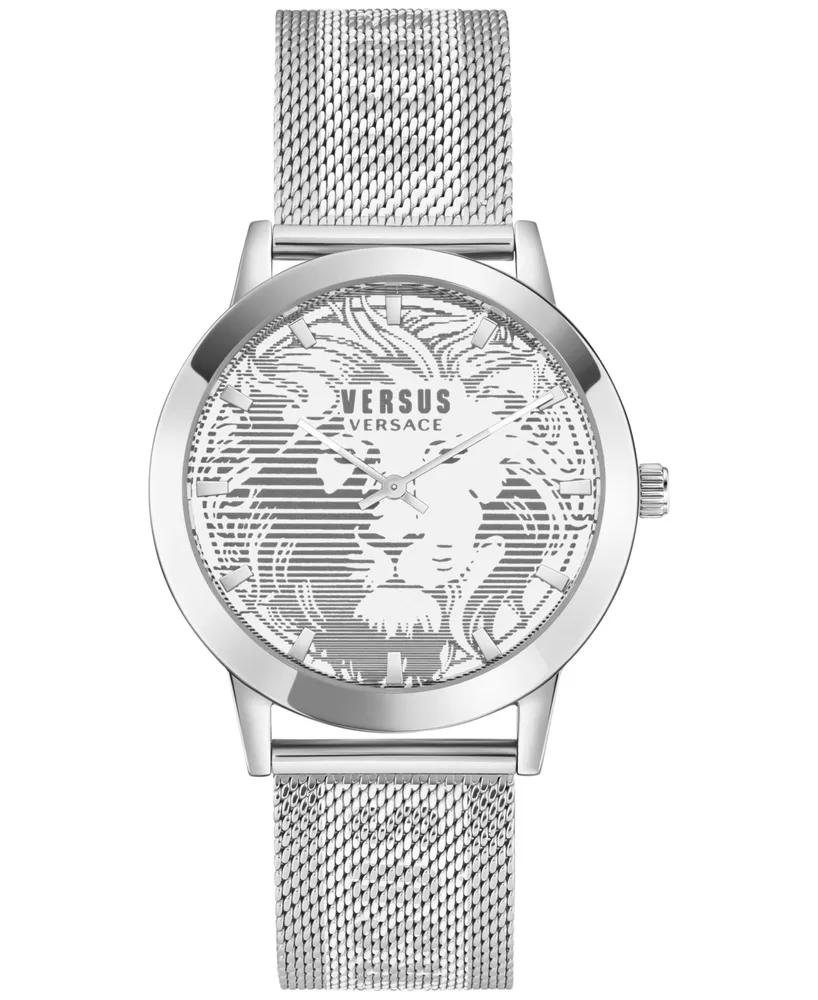 Versus Versace Men's Barbes Domus Stainless Steel Mesh Bracelet Watch 40mm