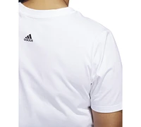 adidas Plus Cotton Crewneck Logo-Print Tee