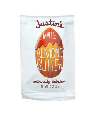 Justin's Nut Butter Squeeze Pack - Almond Butter - Maple - Case of 10