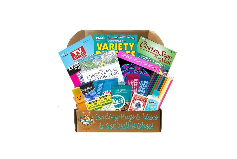 Gbds Hugs & Kisses Get Well Care Package- get well soon gifts for