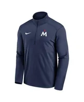Men's Nike Navy Minnesota Twins 2023 Agility Logo Pacer Performance Half-Zip Pullover Top