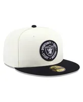 Men's New Era Cream and Black Las Vegas Raiders 2022 Inspire Change 59FIFTY Fitted Hat