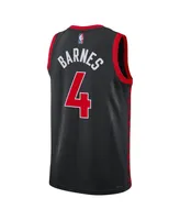 Men's Jordan Scottie Barnes Black Toronto Raptors Replica Swingman Jersey - Statement Edition