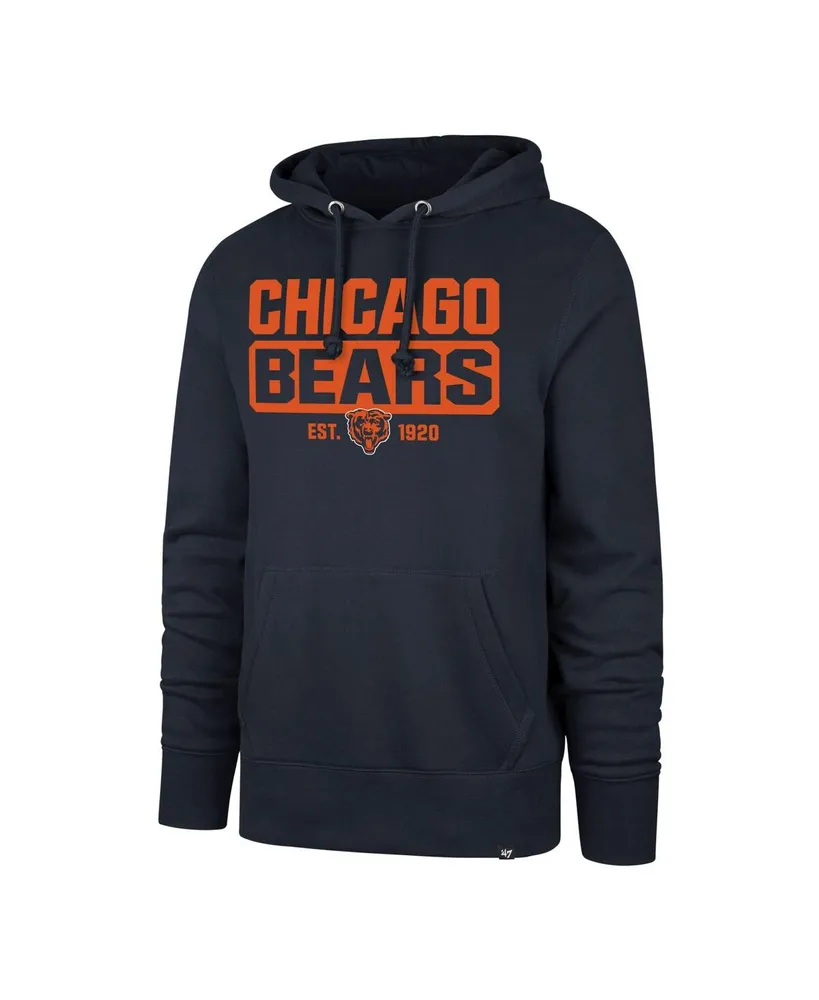 Men's '47 Navy Chicago Bears Shortstop Pullover Hoodie