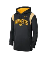 Men's Nike Black Iowa Hawkeyes 2022 Game Day Sideline Performance Pullover Hoodie