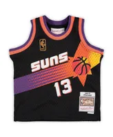 Infant Boys and Girls Mitchell & Ness Steve Nash Black Phoenix Suns 1996/97 Hardwood Classics Retired Player Jersey