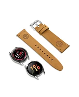 Timberland Unisex Ashby Wheat Genuine Leather Universal Smart Watch Strap 20mm