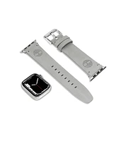Timberland Unisex Ashby Gray Genuine Leather Universal Smart Watch Strap 22mm