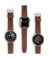 Timberland Unisex Barnesbrook Brown Genuine Leather Universal Smart Watch Strap 22mm