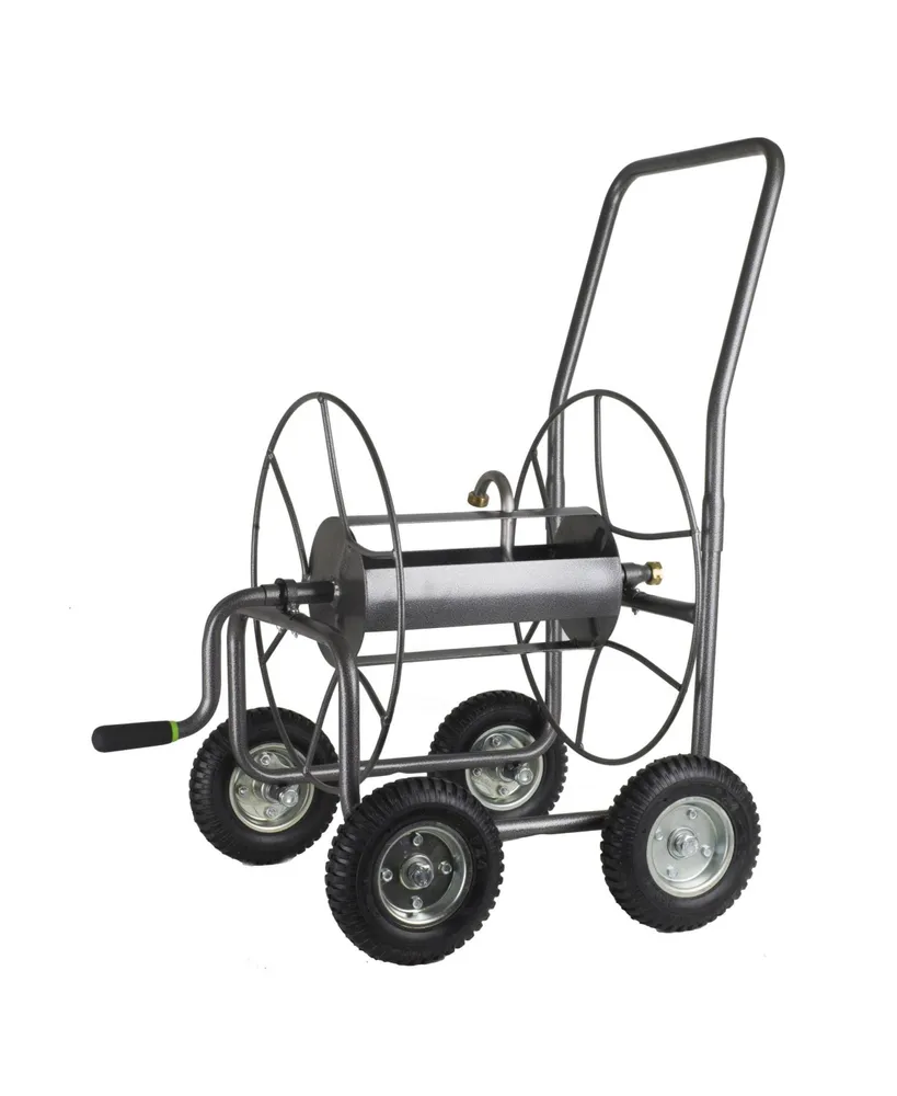 Yard Butler EZ Turn Hose Cart : heavy duty 4 wheel garden hose wagon