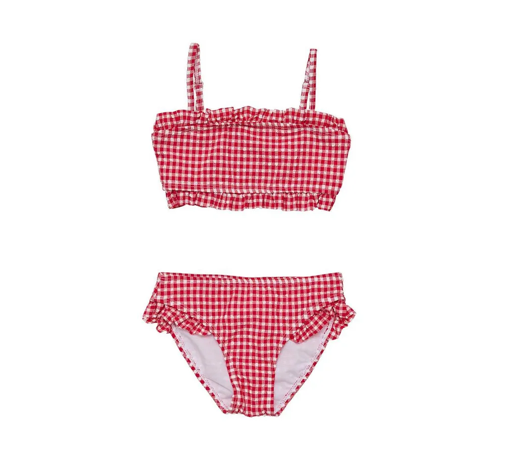 Toddler, Child Girls Picnic Party Frilled Bandeau Bikini