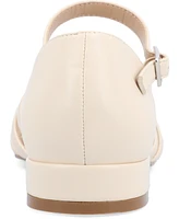 Journee Collection Women's Joannah Fisherman Ankle Strap Flat