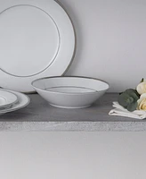 Noritake Regina Platinum Set of 4 Soup Bowls, Service For 4