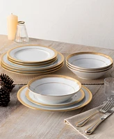 Noritake Crestwood Gold Set of 4 Salad Plates, Service For 4