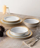 Noritake Crestwood Gold Set of 4 Dinner Plates, Service For 4