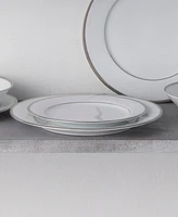 Noritake Regina Platinum Set of 4 Salad Plates, Service For 4
