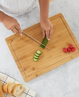 JoyJolt Bamboo 3 Piece Cutting Board Set