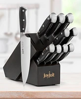 JoyJolt 11 Piece Assorted Knife Block and High Carbon Steel Kitchen Knife Set