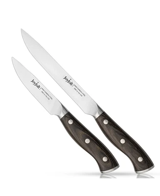 JoyJolt 2 Piece Utility Knife High Carbon Steel Kitchen Knife Set