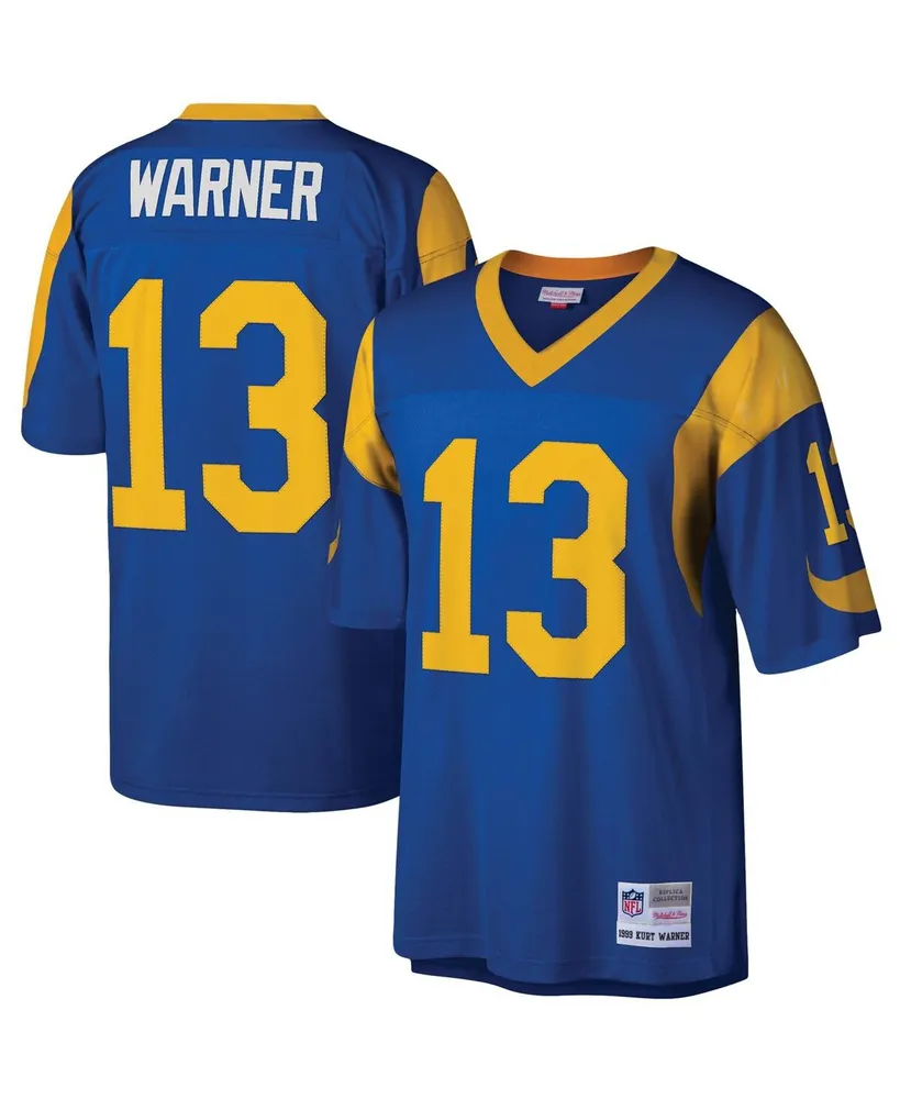 Men's Mitchell & Ness Kurt Warner Royal St. Louis Rams Legacy Replica Jersey