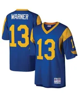 Men's Mitchell & Ness Kurt Warner Royal St. Louis Rams Legacy Replica Jersey