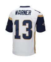 Men's Mitchell & Ness Kurt Warner White Los Angeles Rams Big and Tall 2001 Retired Player Replica Jersey