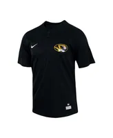Men's Nike Black Missouri Tigers Two-Button Replica Baseball Jersey