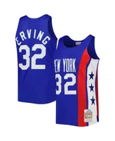 Men's Mitchell & Ness Julius Erving Royal New York Nets 1973-74 Hardwood Classics Swingman Jersey