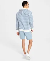 Tommy Hilfiger Mens Quinn Nautical Stripe Hoodie Chambray Shorts