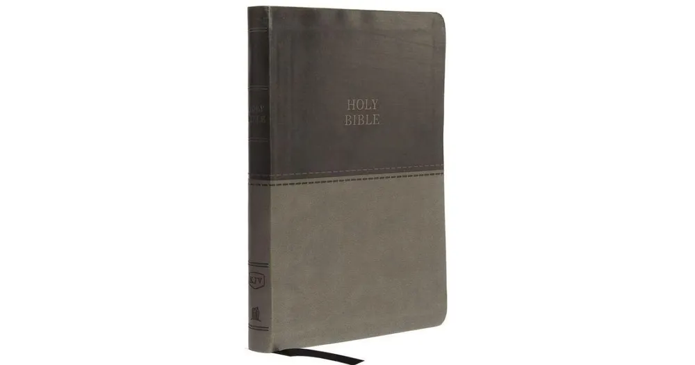 Kjv, Value Thinline Bible, Large Print, Leathersoft, Gray, Red Letter, Comfort Print: Holy Bible, King James Version by Thomas Nelson
